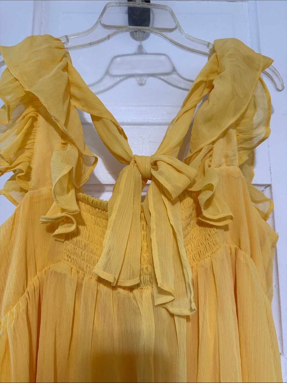 Yellow Ruffle Sundress - Unbranded - Picture 4 of 7